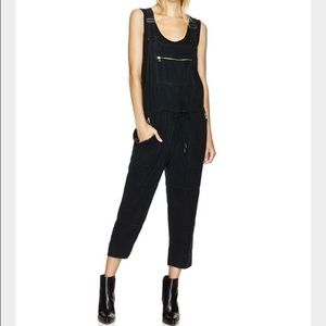 Aritzia Wilfred Free Black Overalls